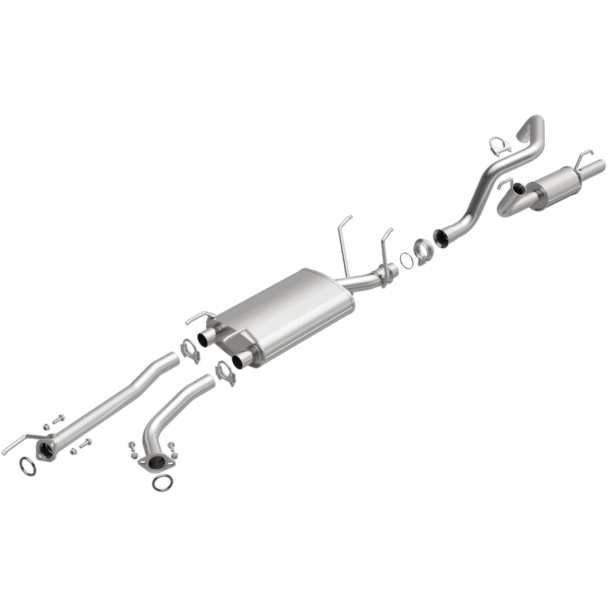 BRExhaust 2001-2007 Toyota Sequoia 4.7L Direct-Fit Replacement Exhaust System BRExhaust Exhaust System Kit  AXOPROS