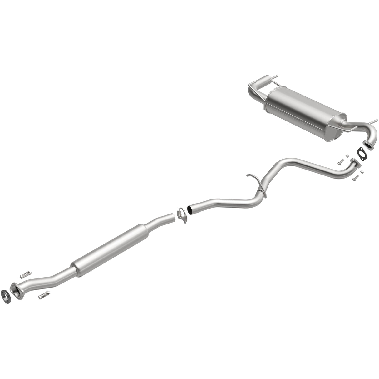 BRExhaust 2008-2011 Subaru Impreza 2.5L Direct-Fit Replacement Exhaust System BRExhaust Exhaust System Kit  AXOPROS