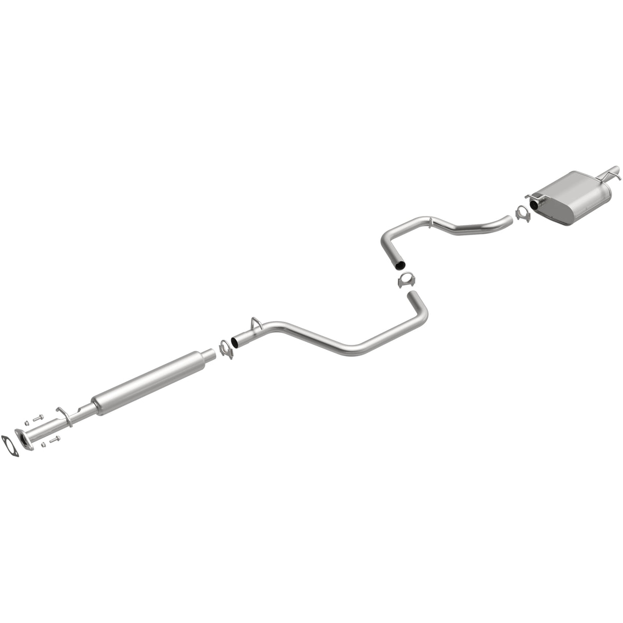 BRExhaust 2004-2008 Chevrolet Malibu Direct-Fit Replacement Exhaust System BRExhaust Exhaust System Kit  AXOPROS