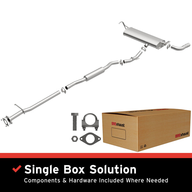 BRExhaust 2008-2015 Nissan Direct-Fit Replacement Exhaust System BRExhaust Exhaust System Kit  AXOPROS