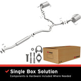 BRExhaust 2005-2005 Subaru Outback 2.5L Direct-Fit Replacement Exhaust System BRExhaust Exhaust System Kit  AXOPROS