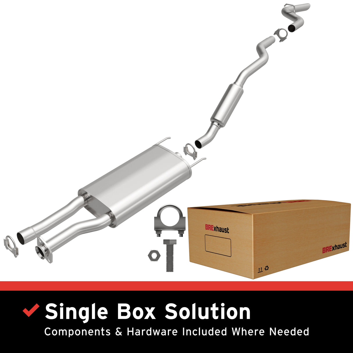 BRExhaust Direct-Fit Replacement Exhaust System 106-0260 BRExhaust Exhaust System Kit  AXOPROS