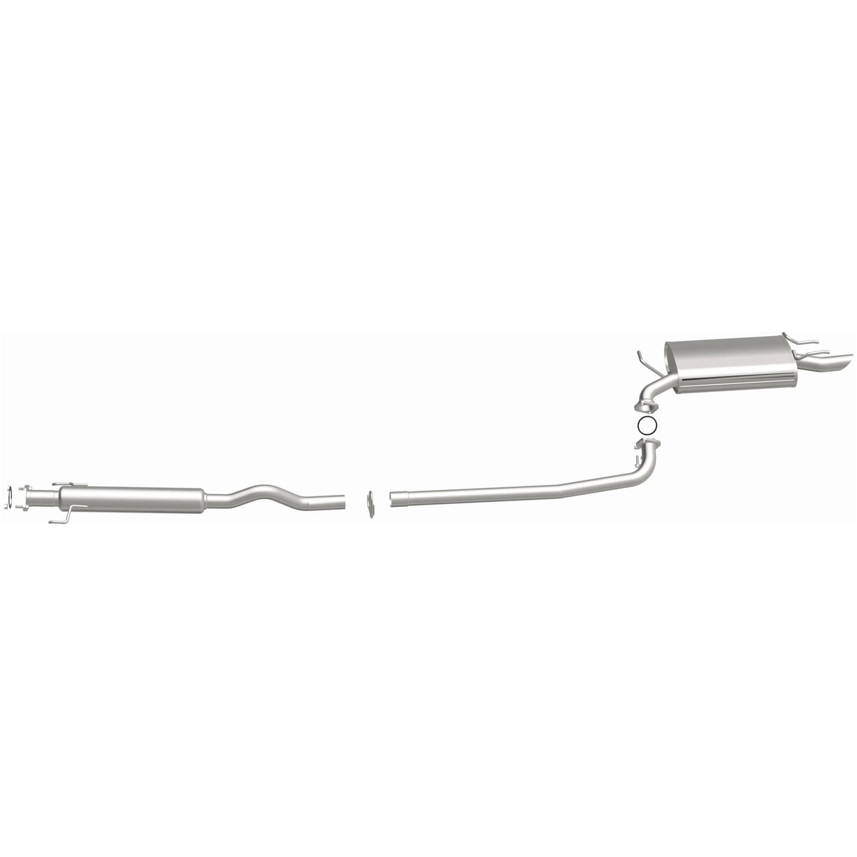 BRExhaust 2002-2006 Toyota Camry 2.4L Direct-Fit Replacement Exhaust System BRExhaust Exhaust System Kit  AXOPROS