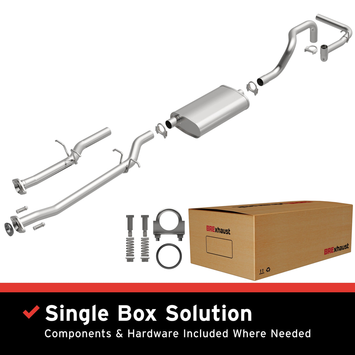 BRExhaust Direct-Fit Replacement Exhaust System 106-0263 BRExhaust Exhaust System Kit  AXOPROS