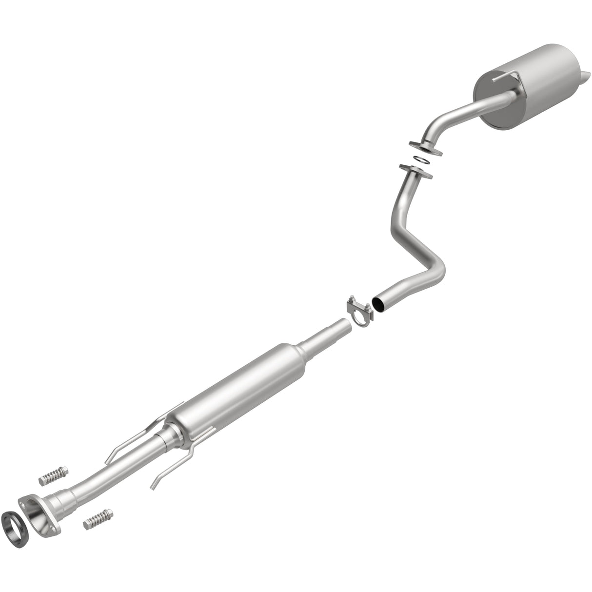 BRExhaust 2014-2017 Nissan Versa Note 1.6L Direct-Fit Replacement Exhaust System BRExhaust Exhaust System Kit  AXOPROS