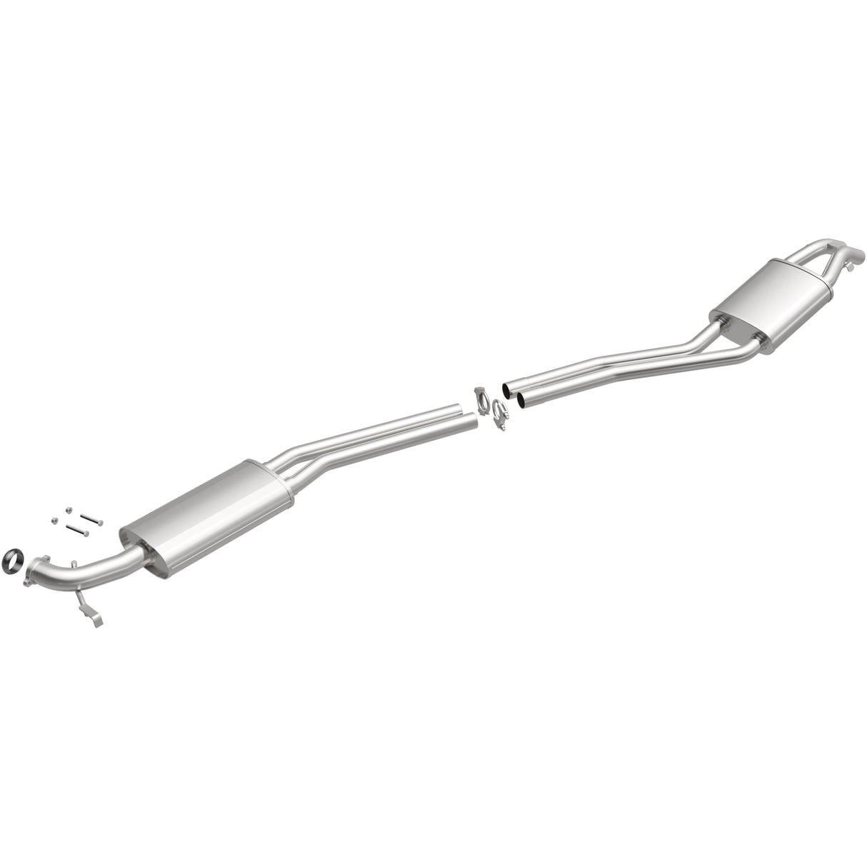 BRExhaust 1981-1985 Mercedes-Benz 380SL 3.8L Direct-Fit Replacement Exhaust System BRExhaust Exhaust System Kit  AXOPROS