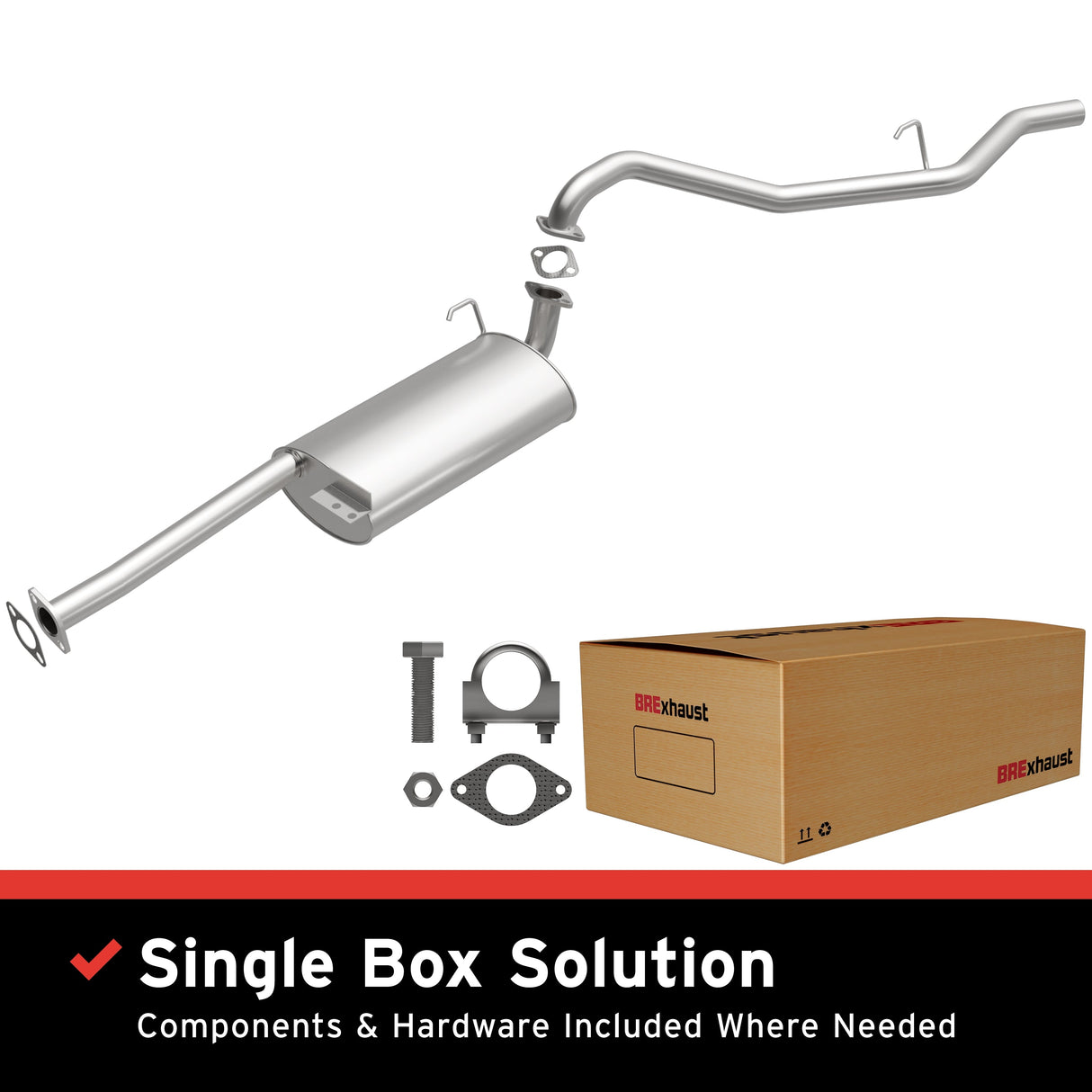 BRExhaust Direct-Fit Replacement Exhaust System 106-0304 BRExhaust Exhaust System Kit  AXOPROS