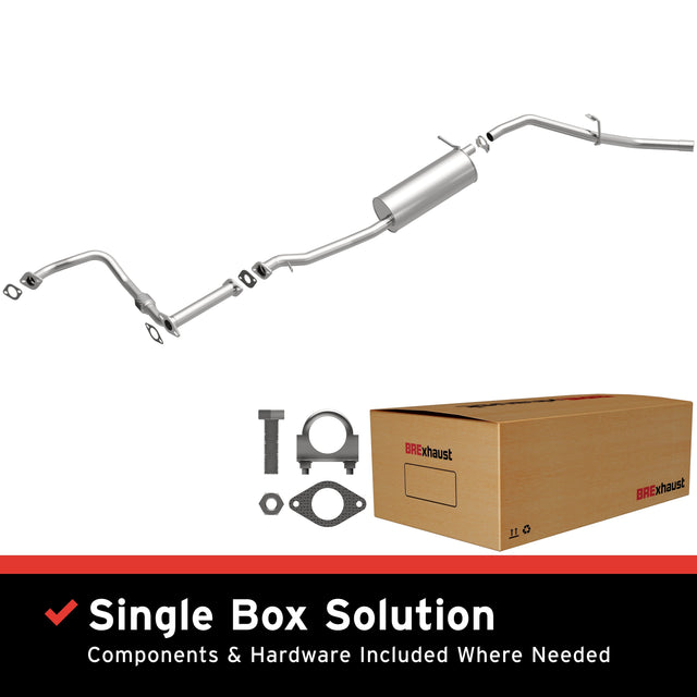 BRExhaust 1999-2002 Nissan Frontier 3.3L Direct-Fit Replacement Exhaust System BRExhaust Exhaust System Kit  AXOPROS