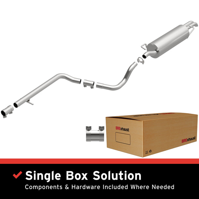BRExhaust 1999-2005 Volkswagen Jetta 1.9L Direct-Fit Replacement Exhaust System BRExhaust Exhaust System Kit  AXOPROS