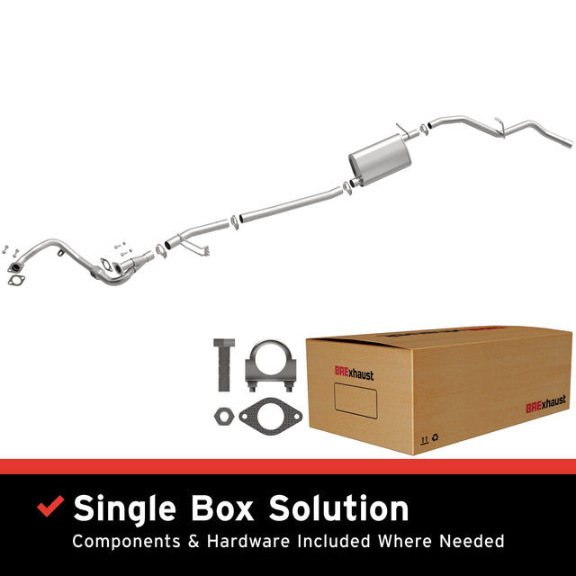 BRExhaust 2003-2004 Nissan Frontier 3.3L Direct-Fit Replacement Exhaust System BRExhaust Exhaust System Kit  AXOPROS