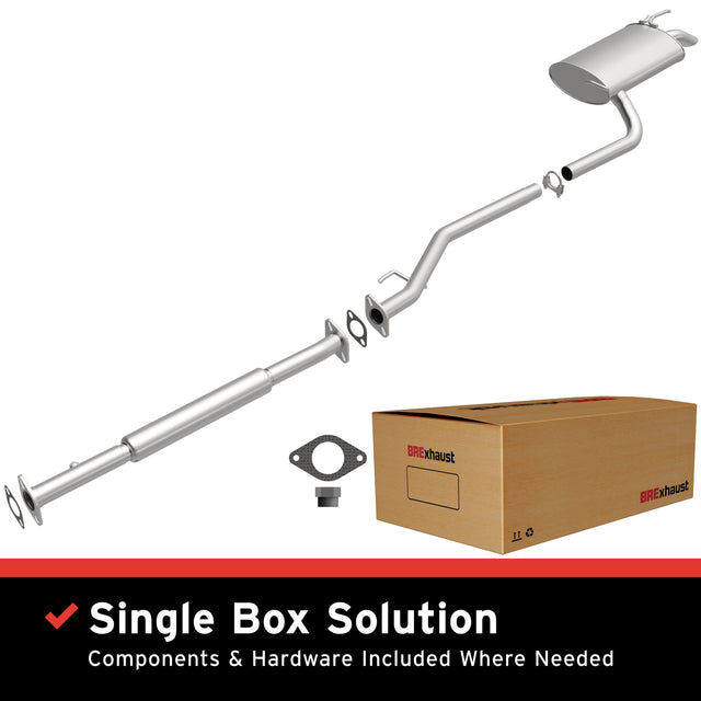 BRExhaust 2002-2005 Hyundai Sonata 2.7L Direct-Fit Replacement Exhaust System BRExhaust Exhaust System Kit  AXOPROS