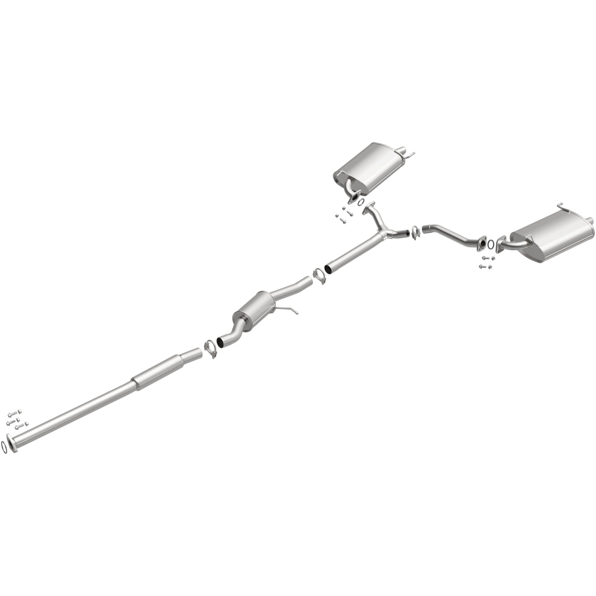 BRExhaust 1998-2002 Honda Accord 3.0L Direct-Fit Replacement Exhaust System BRExhaust Exhaust System Kit  AXOPROS