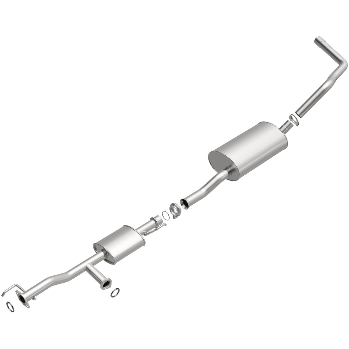 BRExhaust 2000-2002 Toyota Tundra 4.7L Direct-Fit Replacement Exhaust System BRExhaust Exhaust System Kit  AXOPROS