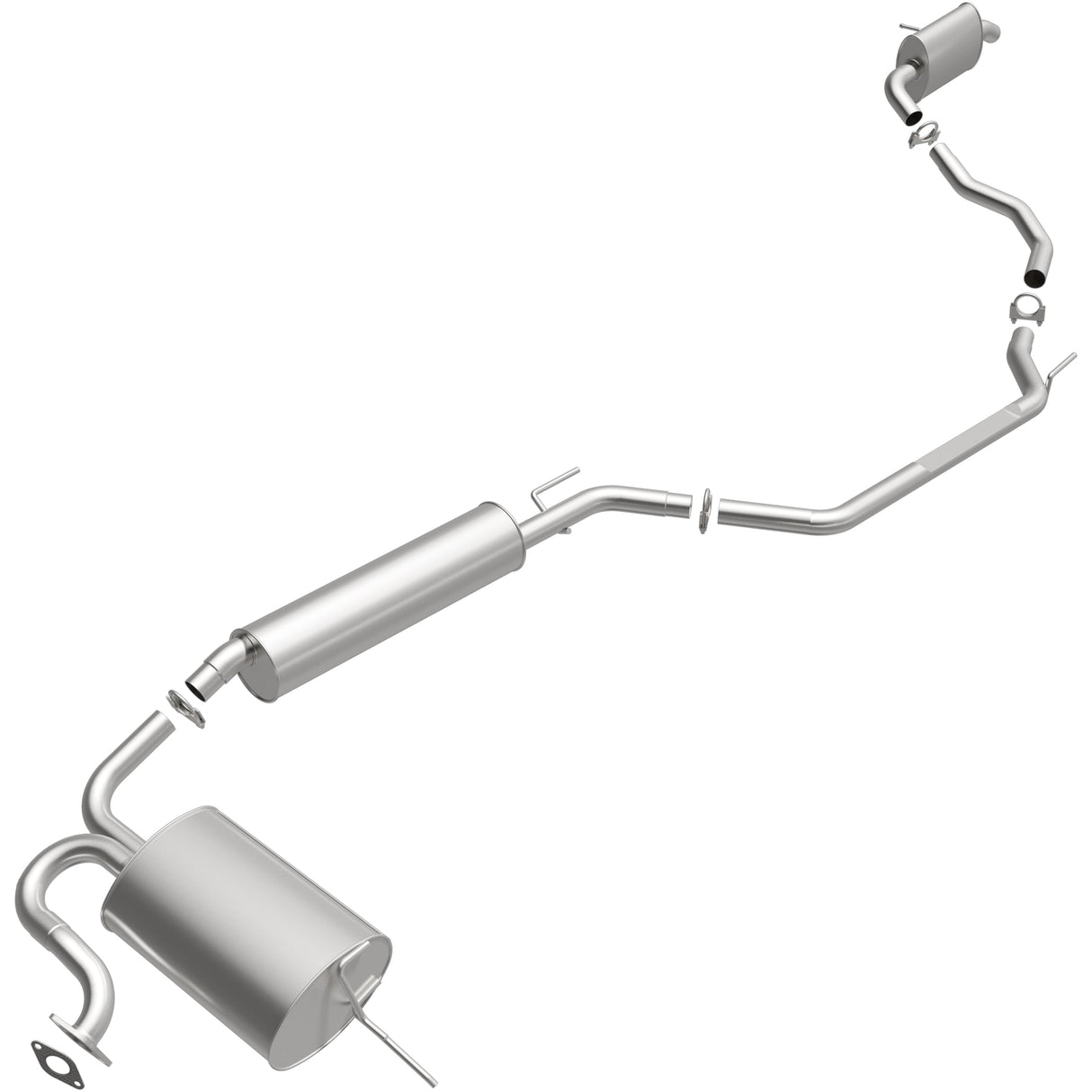 BRExhaust 2004-2009 Nissan Quest 3.5L Direct-Fit Replacement Exhaust System BRExhaust Exhaust System Kit  AXOPROS