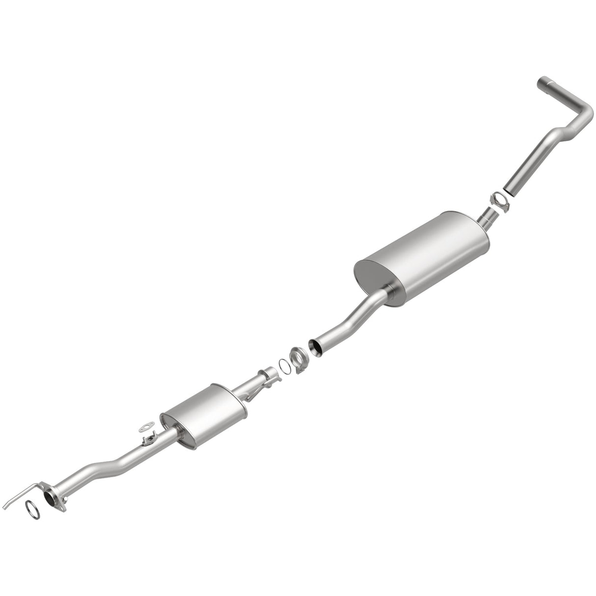 BRExhaust 2000-2001 Toyota Tundra 3.4L Direct-Fit Replacement Exhaust System BRExhaust Exhaust System Kit  AXOPROS