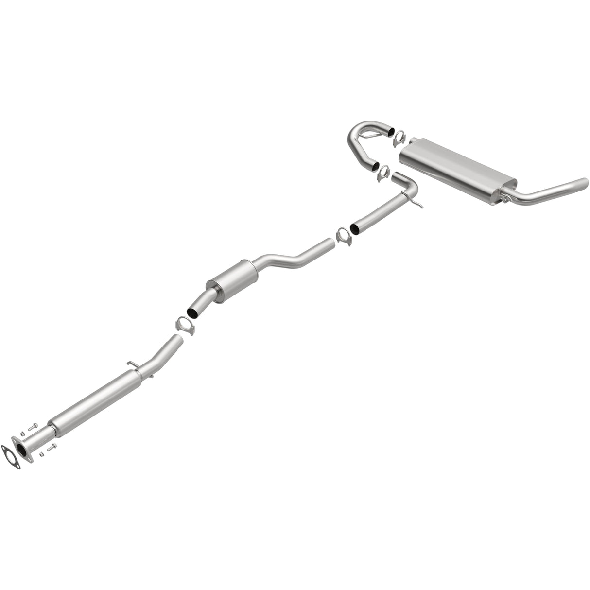 BRExhaust 2004-2007 Saturn Vue 3.5L Direct-Fit Replacement Exhaust System BRExhaust Exhaust System Kit  AXOPROS