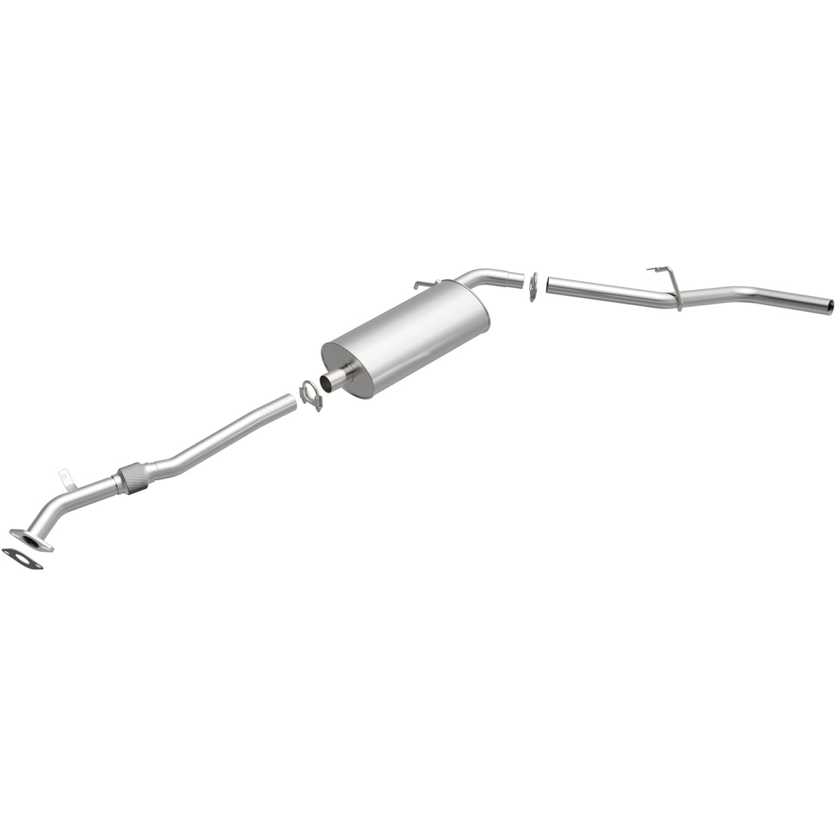 BRExhaust 2001-2004 Nissan Frontier 2.4L Direct-Fit Replacement Exhaust System BRExhaust Exhaust System Kit  AXOPROS