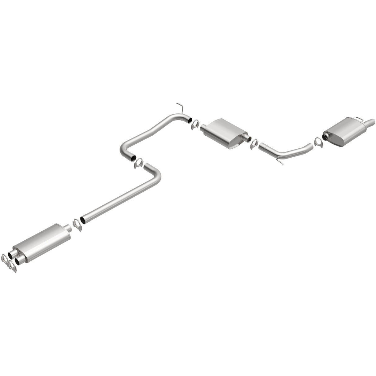 BRExhaust 1999-2004 Chrysler 300M 3.5L Direct-Fit Replacement Exhaust System BRExhaust Exhaust System Kit  AXOPROS