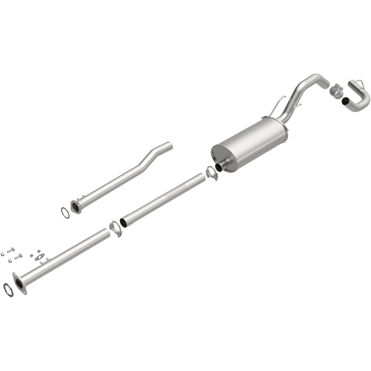 BRExhaust 1995-2004 Toyota Tacoma 3.4L Direct-Fit Replacement Exhaust System BRExhaust Exhaust System Kit  AXOPROS