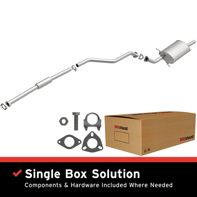 BRExhaust 2002-2007 Mitsubishi Lancer 2.0L Direct-Fit Replacement Exhaust System BRExhaust Exhaust System Kit  AXOPROS