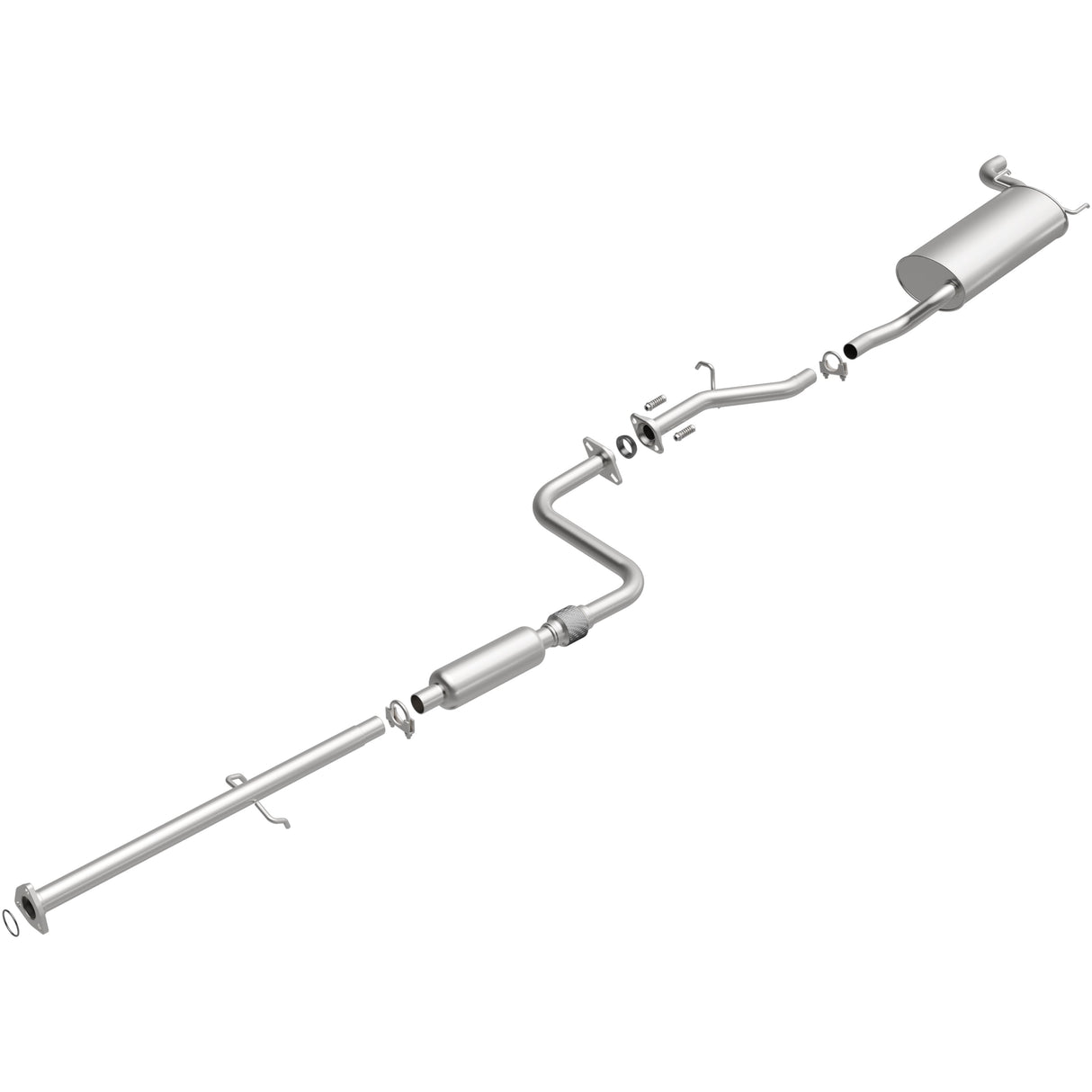 BRExhaust 1994-1997 Honda Accord 2.2L Direct-Fit Replacement Exhaust System BRExhaust Exhaust System Kit  AXOPROS