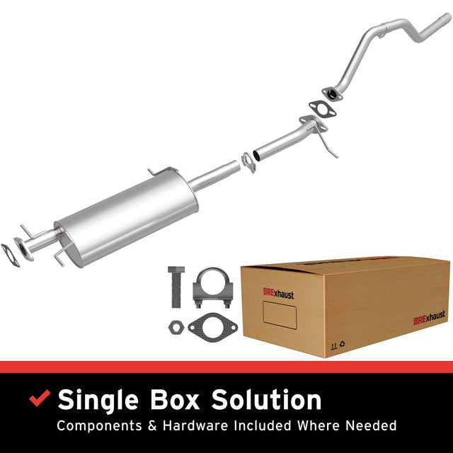BRExhaust 2001-2002 Kia Sportage 2.0L Direct-Fit Replacement Exhaust System BRExhaust Exhaust System Kit  AXOPROS