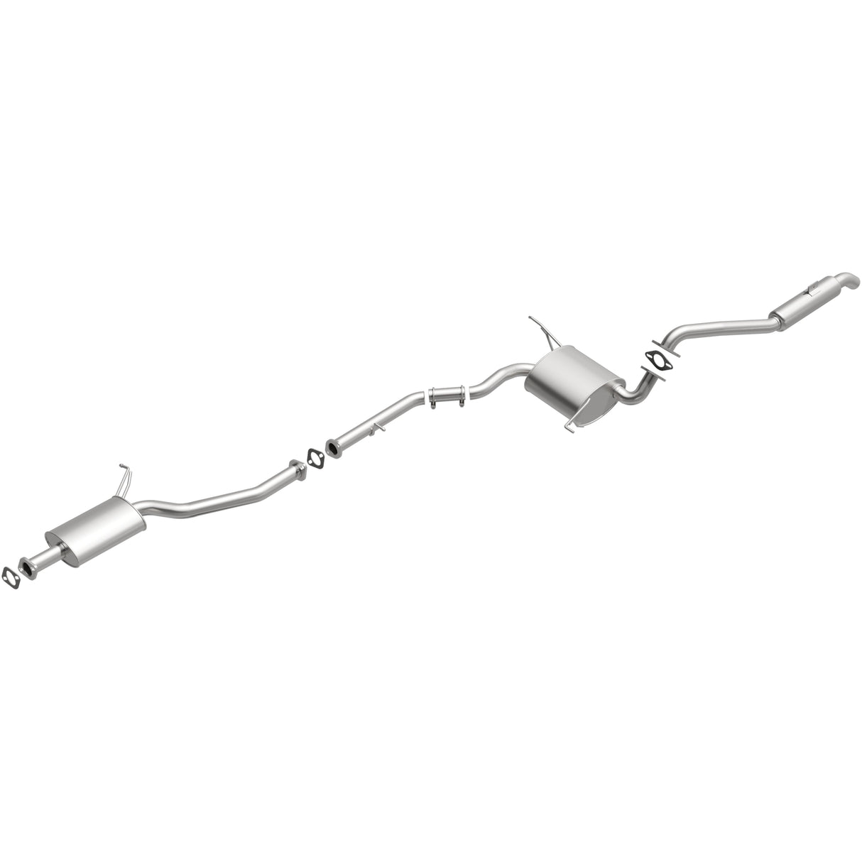 BRExhaust 2002-2005 Kia Sedona 3.5L Direct-Fit Replacement Exhaust System BRExhaust Exhaust System Kit  AXOPROS