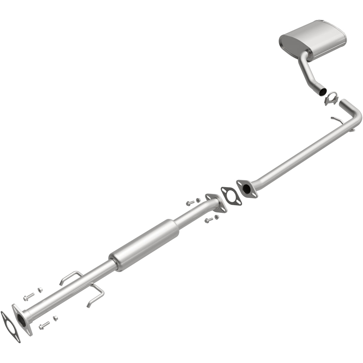 BRExhaust 2006-2010 Hyundai Sonata 2.4L Direct-Fit Replacement Exhaust System BRExhaust Exhaust System Kit  AXOPROS