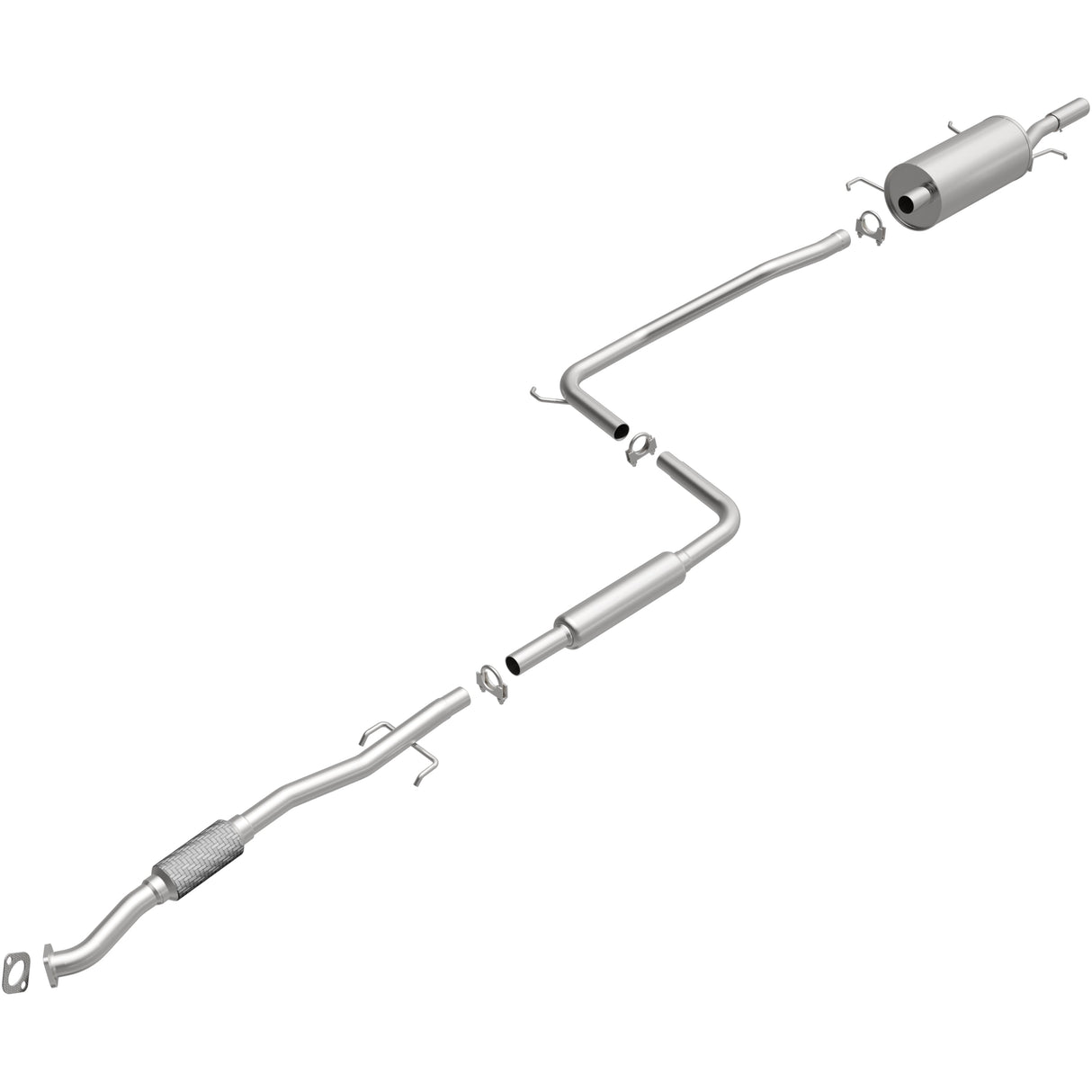 BRExhaust Direct-Fit Replacement Exhaust System 106-0468 BRExhaust Exhaust System Kit  AXOPROS