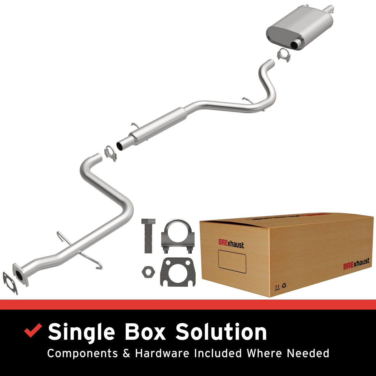 BRExhaust 1995-2001 Chevrolet Direct-Fit Replacement Exhaust System BRExhaust Exhaust System Kit  AXOPROS
