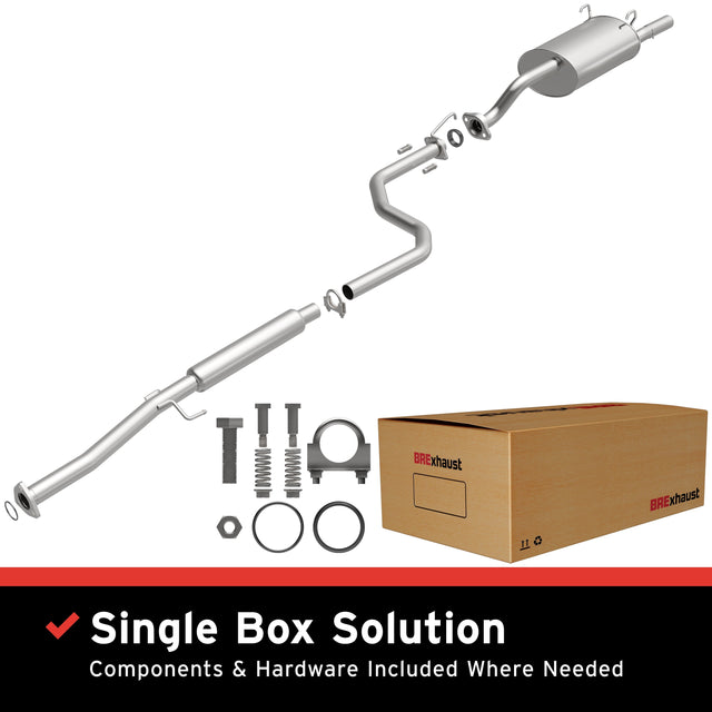 BRExhaust 1994-2001 Acura Integra 1.8L Direct-Fit Replacement Exhaust System BRExhaust Exhaust System Kit  AXOPROS