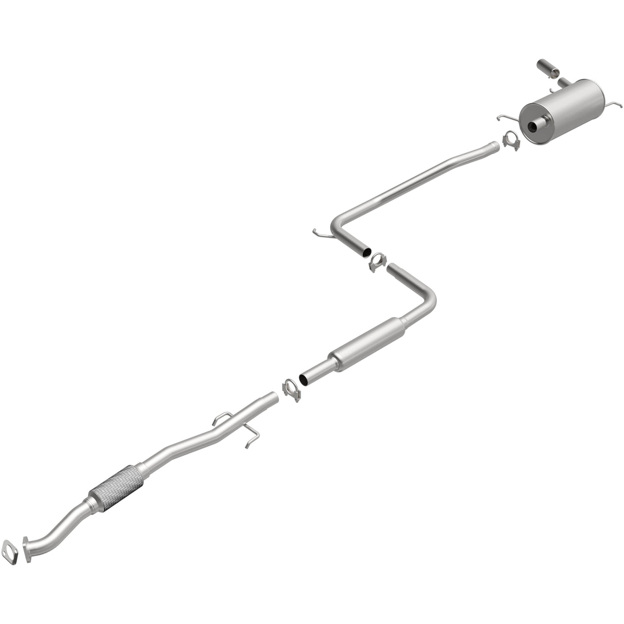 BRExhaust Direct-Fit Replacement Exhaust System 106-0581 BRExhaust Exhaust System Kit  AXOPROS