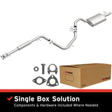 BRExhaust 1999-2003 Mitsubishi Galant 2.4L Direct-Fit Replacement Exhaust System BRExhaust Exhaust System Kit  AXOPROS