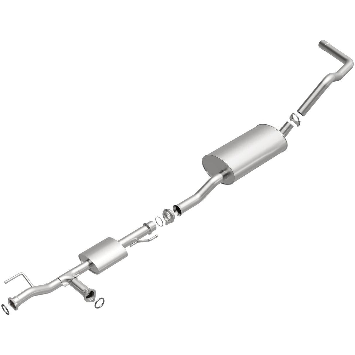 BRExhaust 2005-2006 Toyota Tundra 4.7L Direct-Fit Replacement Exhaust System BRExhaust Exhaust System Kit  AXOPROS