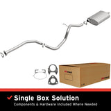 BRExhaust 1997-1998 Chevrolet Cavalier 2.2L Direct-Fit Replacement Exhaust System BRExhaust Exhaust System Kit  AXOPROS