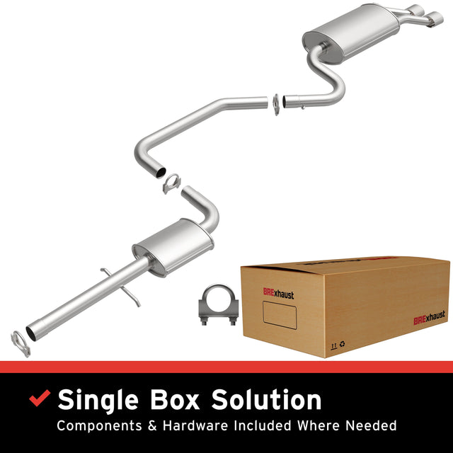 BRExhaust 1996-2000 Chrysler Sebring 2.5L Direct-Fit Replacement Exhaust System BRExhaust Exhaust System Kit  AXOPROS