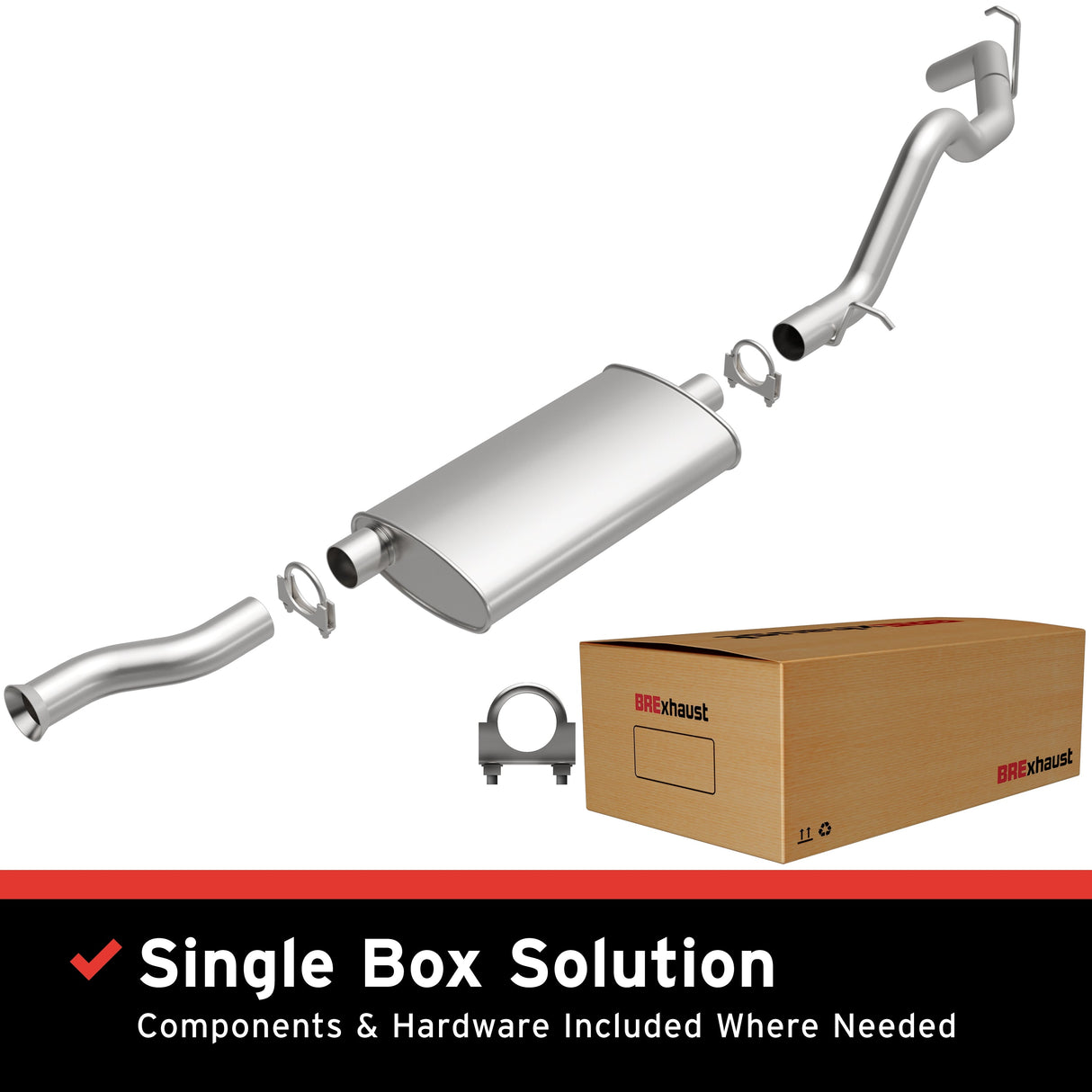 BRExhaust Direct-Fit Replacement Exhaust System 106-0647 BRExhaust Exhaust System Kit  AXOPROS