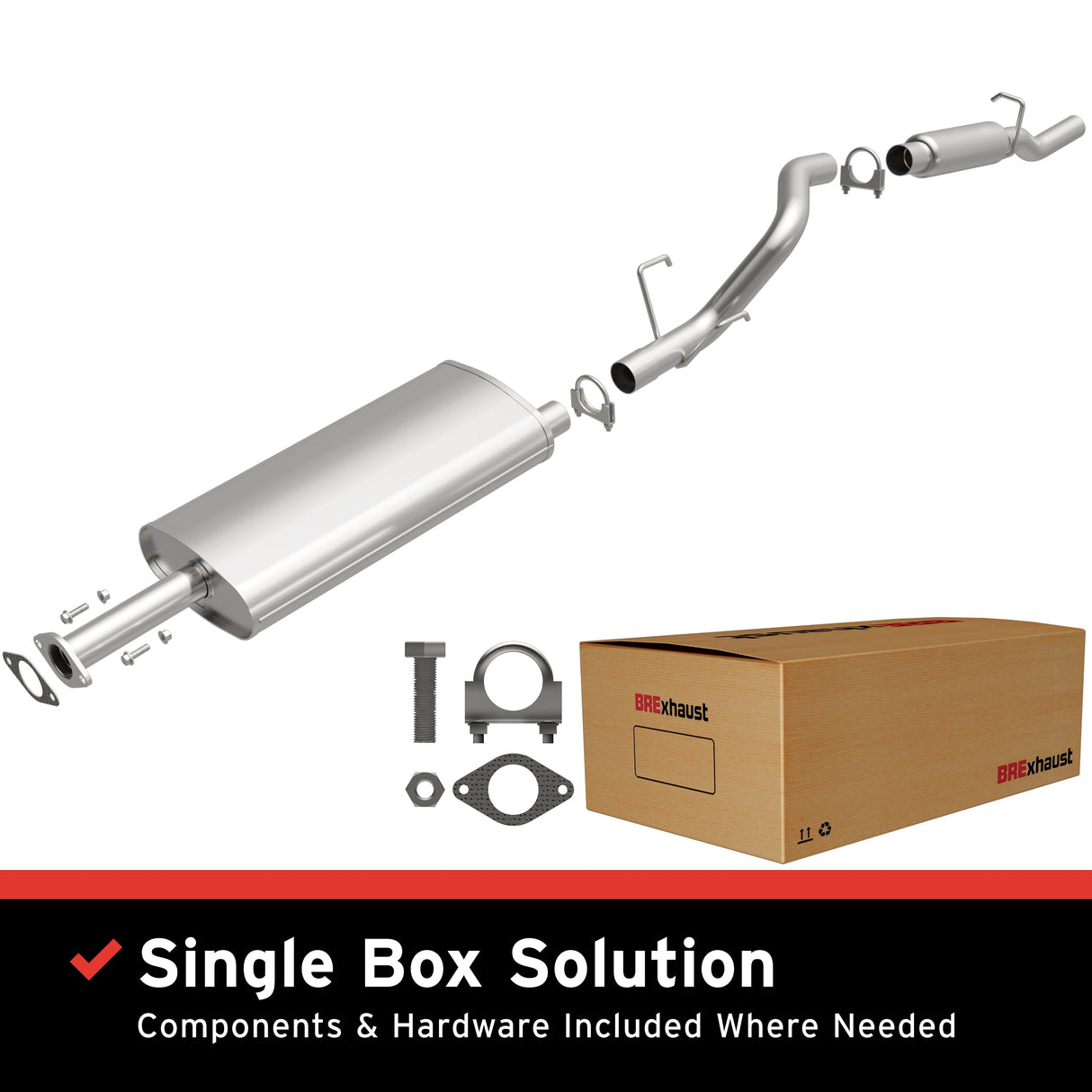 BRExhaust 2002-2007 Buick Rendezvous Direct-Fit Replacement Exhaust System BRExhaust Exhaust System Kit  AXOPROS