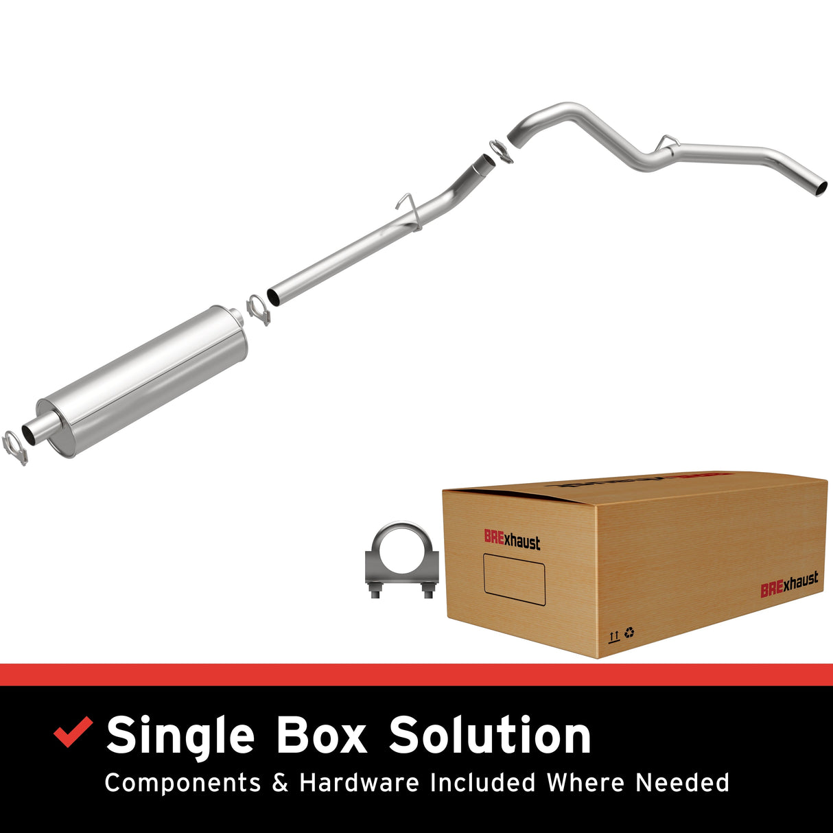 BRExhaust 1994-1997 Dodge Direct-Fit Replacement Exhaust System BRExhaust Exhaust System Kit  AXOPROS