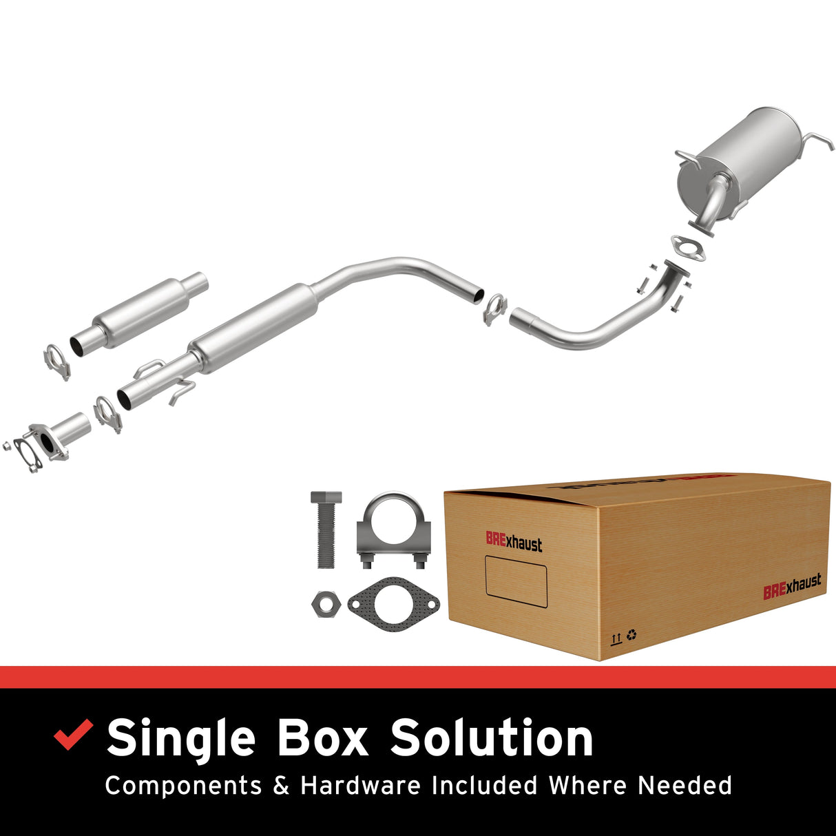 BRExhaust Direct-Fit Replacement Exhaust System 106-0723 BRExhaust Exhaust System Kit  AXOPROS