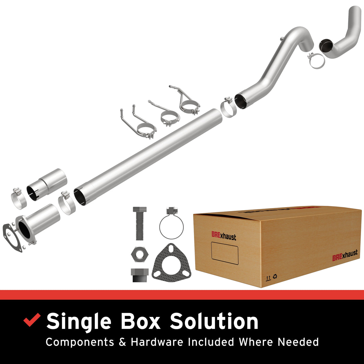 BRExhaust 2008-2023 Ford Direct-Fit Replacement Exhaust System BRExhaust Exhaust System Kit  AXOPROS