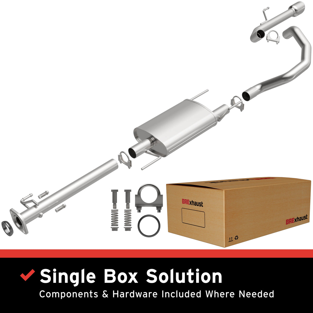 BRExhaust 2010-2023 Toyota 4Runner 4.0L Direct-Fit Replacement Exhaust System BRExhaust Exhaust System Kit  AXOPROS