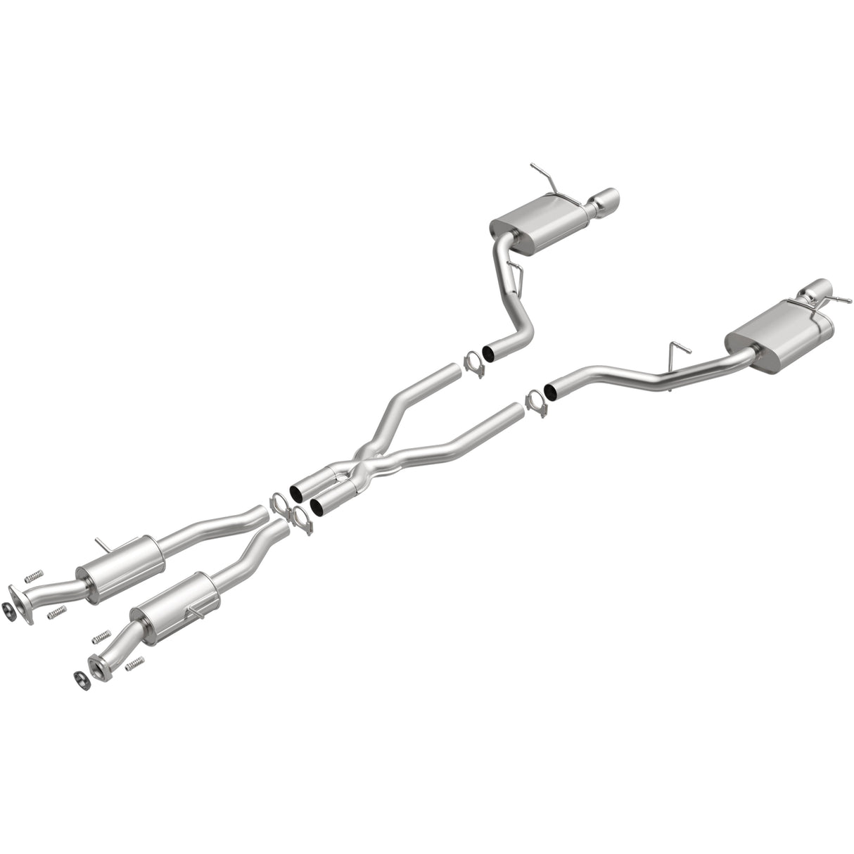 BRExhaust 2011-2023 Dodge Durango Direct-Fit Replacement Exhaust System BRExhaust Exhaust System Kit  AXOPROS