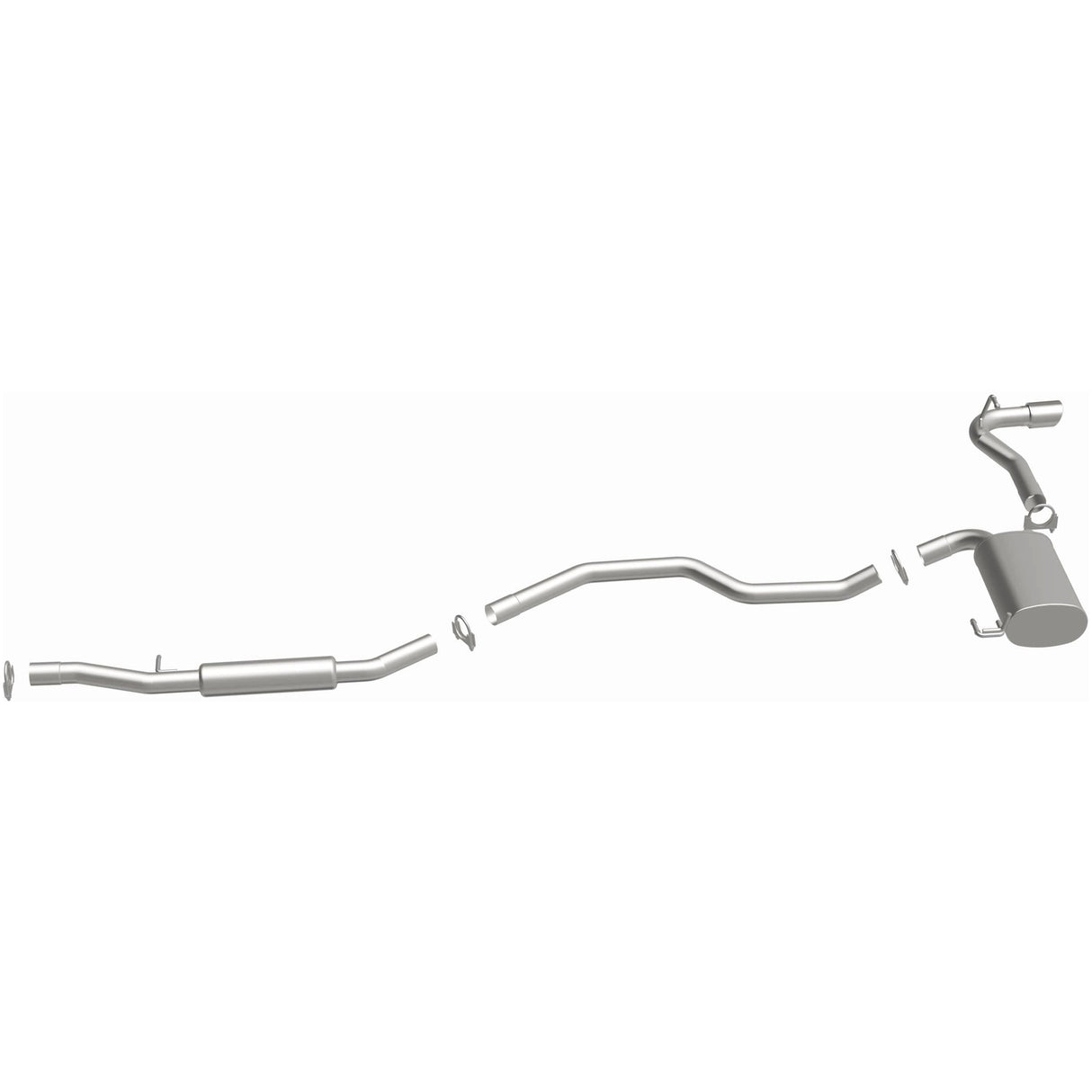 BRExhaust 2011-2017 Jeep Direct-Fit Replacement Exhaust System BRExhaust Exhaust System Kit  AXOPROS