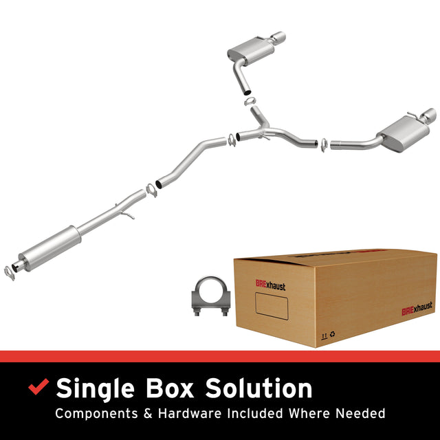 BRExhaust 2013-2019 Ford Taurus 3.5L Direct-Fit Replacement Exhaust System BRExhaust Exhaust System Kit  AXOPROS