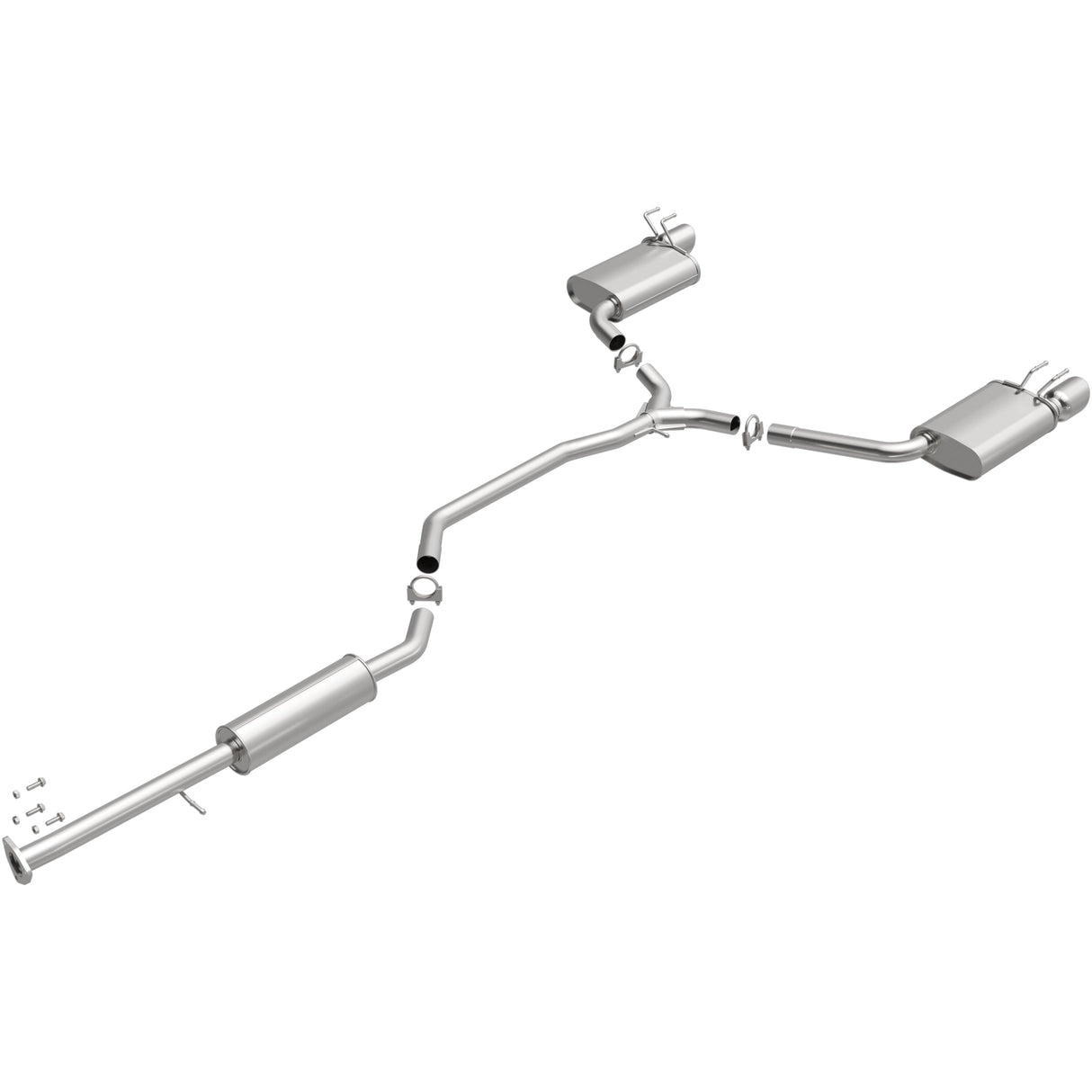 BRExhaust 2013-2017 Honda Accord 3.5L Direct-Fit Replacement Exhaust System BRExhaust Exhaust System Kit  AXOPROS