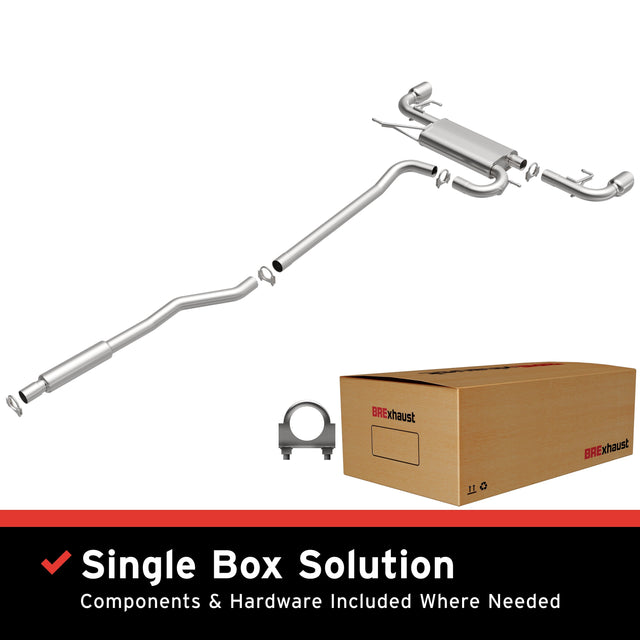 BRExhaust 2014-2017 Mazda 6 2.5L Direct-Fit Replacement Exhaust System BRExhaust Exhaust System Kit  AXOPROS