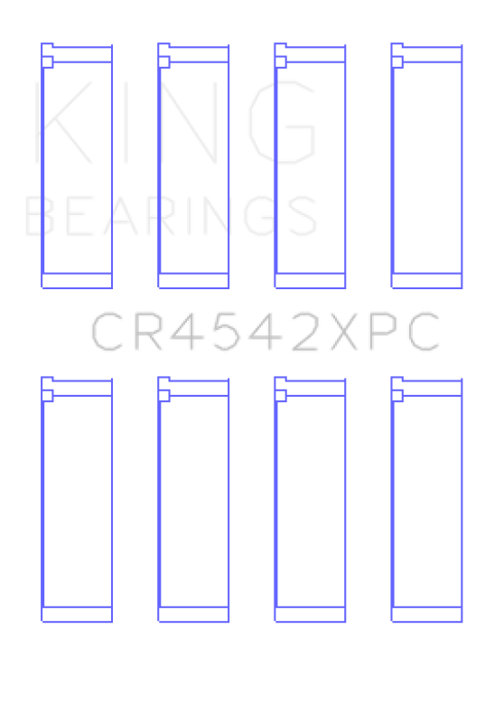 King Honda K-Series pMaxKote Performance Rod Bearing Set - Size STDX King Engine Bearings Bearings  AXOPROS
