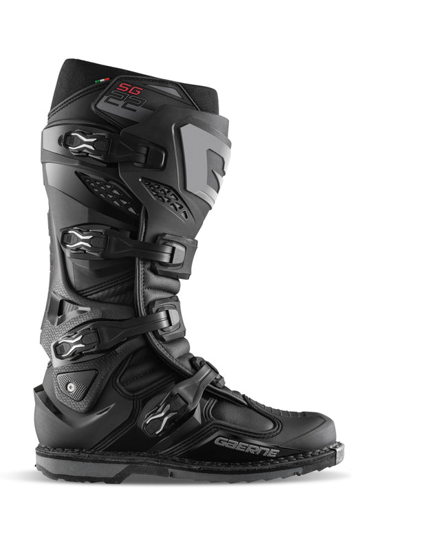 Gaerne SG22 Boot Black Size - 9.5 Gaerne Motorcycle Boots  AXOPROS