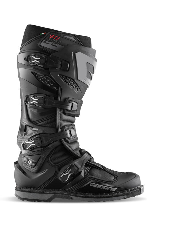 Gaerne SG22 Boot Black Size - 9 Gaerne Motorcycle Boots  AXOPROS